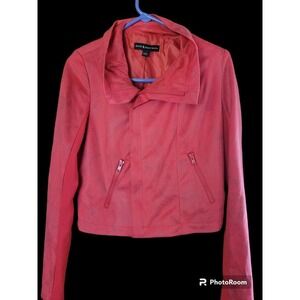 Rock & Republic‎ Moto Jacket Offset Zipper Coral 4